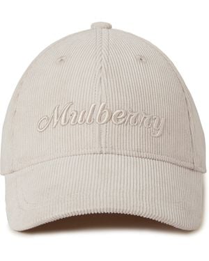 Mulberry Corduroy Baseball Cap - Natural