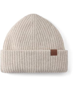 Mulberry Chunky Ribbed Beanie Oat - Natural