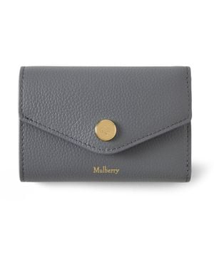 Mulberry Folded Multi-Card Wallet Foggy - Grey