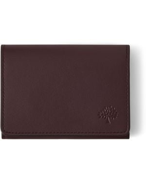 Mulberry Leather Tree Zip Card Wallet Oxblood - Brown