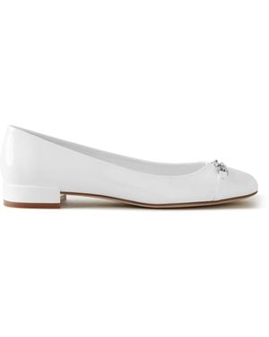 Mulberry Heeled Pimlico Ballerina - White