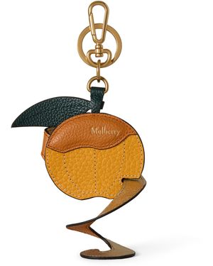 Mulberry Peeling Fruit Keyring - Metallic