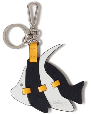 Mulberry Puzzle Keyring - White