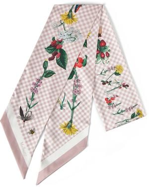 Mulberry Large Skinny Scarf - White