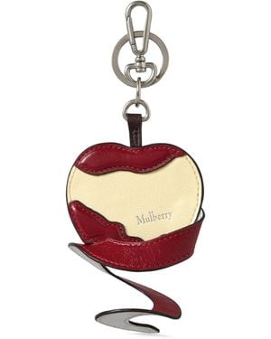 Mulberry Peeling Fruit Keyring - White