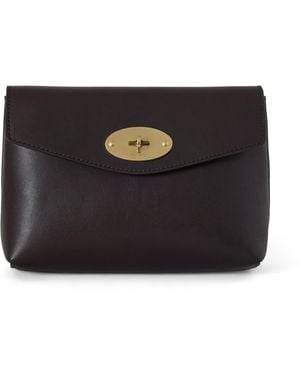 Mulberry Darley Cosmetic Pouch X British Pasture Leather Vintage Ebony - Black
