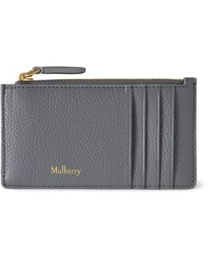 Mulberry Continental Long Zipped Card Holder Foggy - Grey