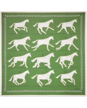 Mulberry Square Scarf - Green