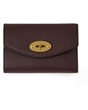 Mulberry Darley Folded Multi-Card Wallet Oxblood - Brown