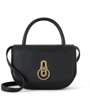 Mulberry Leather Small Amberley Top Handle - Black