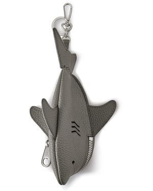 Mulberry Shark Case Keyring Charcoal - Grey