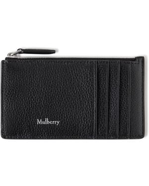 Mulberry Continental Long Zipped Card Holder - Black