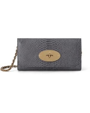 Mulberry Lily Chain Wallet Foggy - Grey