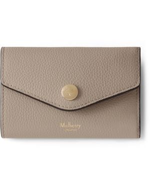 Mulberry Folded Multi-Card Wallet Cashmere Taupe - Natural