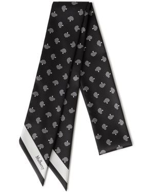 Mulberry Skinny Scarf - Black