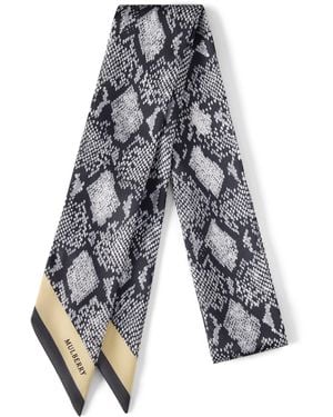 Mulberry Skinny Scarf - Blue
