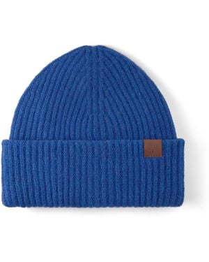 Mulberry Chunky Ribbed Beanie Cobalt - Blue