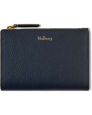 Mulberry Continental Bifold Zipped Wallet Night Sky - Blue