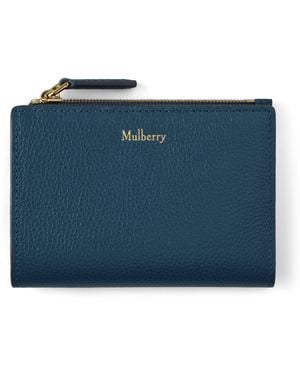 Mulberry Continental Bifold Zipped Wallet Out Of The - Blue