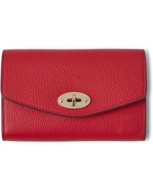 Mulberry Medium Darley Wallet - Red