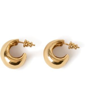 Mulberry Lana Hoop Earrings Soft - Metallic