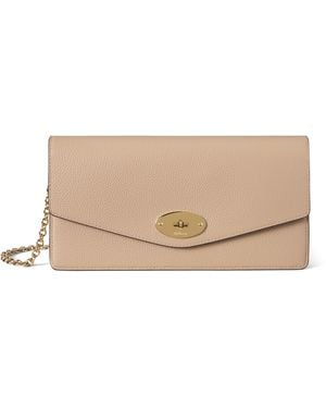 Mulberry Darley Clutch Crumpet - Natural