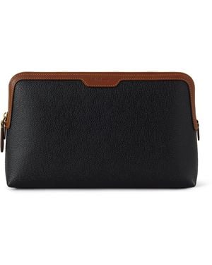 Mulberry Medium Cosmetic Pouch-Cognac - Black
