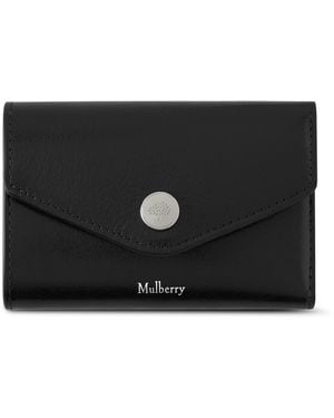 Mulberry Leather Folded Multi-Card Wallet - Black
