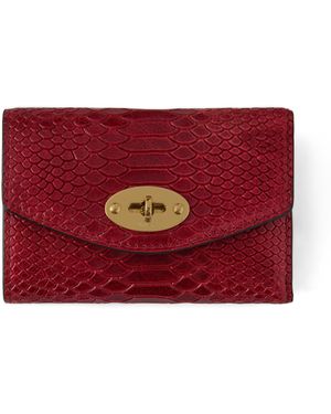 Mulberry Darley Folded Multi-Card Wallet Apple - Red