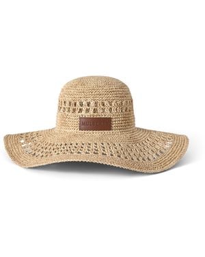 Mulberry Wide Brim Raffia Hat - Natural