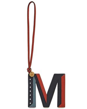 Mulberry Tri-colour Leather Keyring - Pink