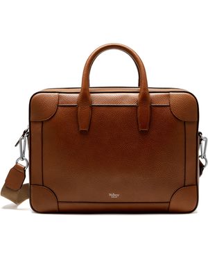 Mulberry Belgrave Full-grain Leather Briefcase - Brown