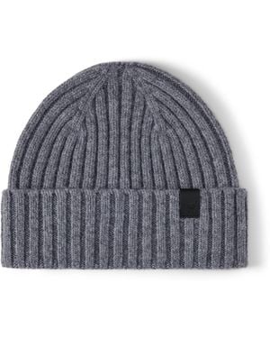 Mulberry Ribbed Knit Beanie Foggy - Grey