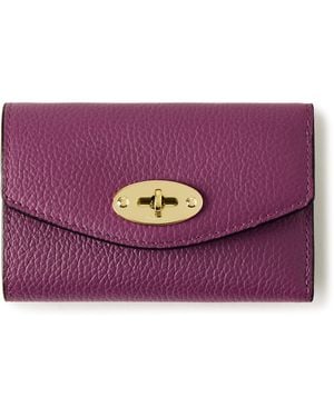 Mulberry Darley Folded Multi-Card Wallet - Purple