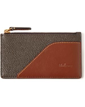 Mulberry Heritage Zipped Long Card Holder - Brown
