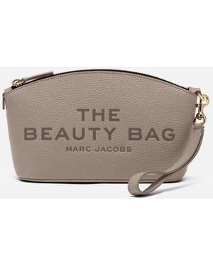 Marc Jacobs Pebble-grain Leather The Beauty Bag - Brown