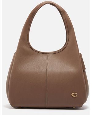 COACH Lana Leather Shoulder Bag - Brown