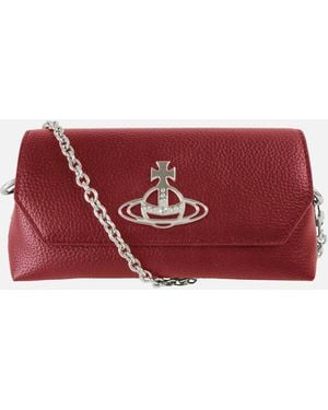 Vivienne Westwood Faux Leather Mini Chain Pouch - Red