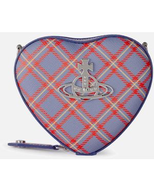 Vivienne Westwood Louise Mini Heart Crossbody Bag - Purple