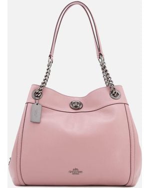COACH Turnlock Edie Shoulder Bag - Pink