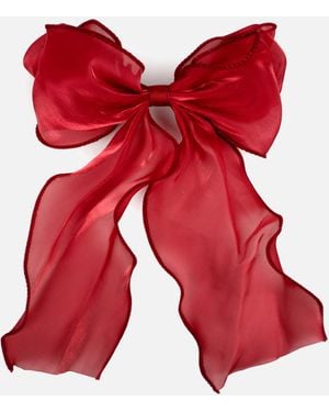 SUI AVA Holly Organza Bow - Red