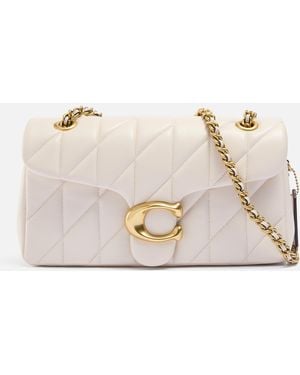 COACH Tabby 26 Logo-plaque Quilted Leather Cross-body Bag - Natural