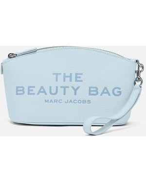 Marc Jacobs Pebble-grain Leather The Beauty Bag - Blue