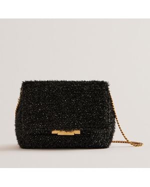 Ted Baker Liylah Metallic Lurex Crossbody Bag - Black