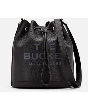 Marc Jacobs The Leather Large Bucket Bag - Black
