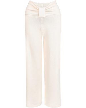My Mum Made It Sweet Bow Pant - White