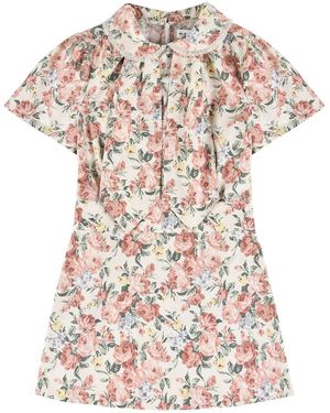 My Mum Made It Petalle Collar Mini Dress - White