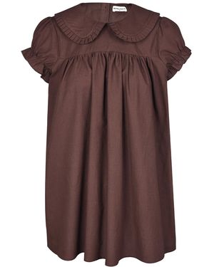 My Mum Made It Babydoll Dress - Brown
