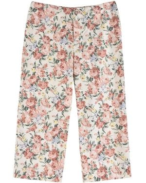 My Mum Made It Cropped Straight Pant - Pink