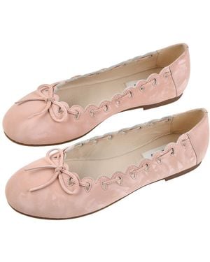 My Mum Made It Ribbon Stitch Ballet Flats - Pink